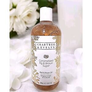 Crabtree & Evelyn Bath & Shower Gel 16.9 oz Caramelized Fig & Brown Sugar NEW